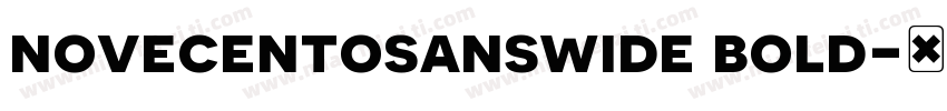 novecentosanswide bold字体转换
